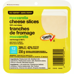 Mozzarella Cheese Slices